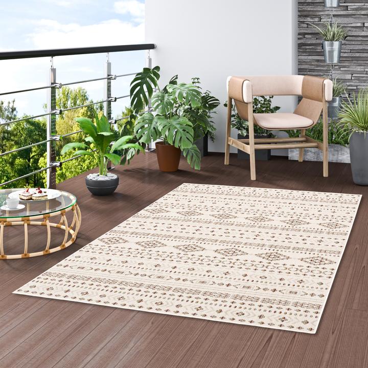 Actual product image Pergamon In & Outdoor Teppich Flachgewebe Campus Ethno (120 x 170 cm)