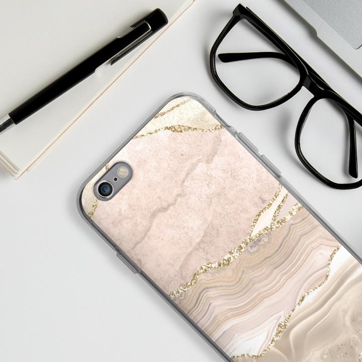Produktbild DeinDesign Silikon Hülle für Apple iPhone 6 Handyhülle Case Smartphone Schutzhülle Glitzer Look Marmor Utart (Apple iPhone 6)
