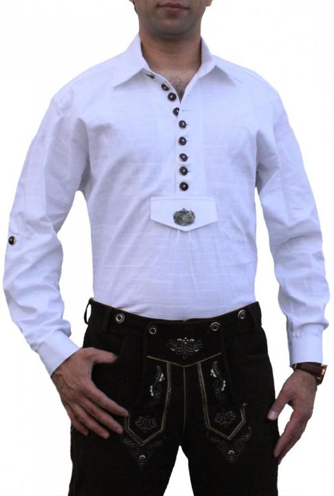 Produktbild German Wear Trachtenhemd für Lederhosen/Oktoberfest aus 100% Baumwolle (L)