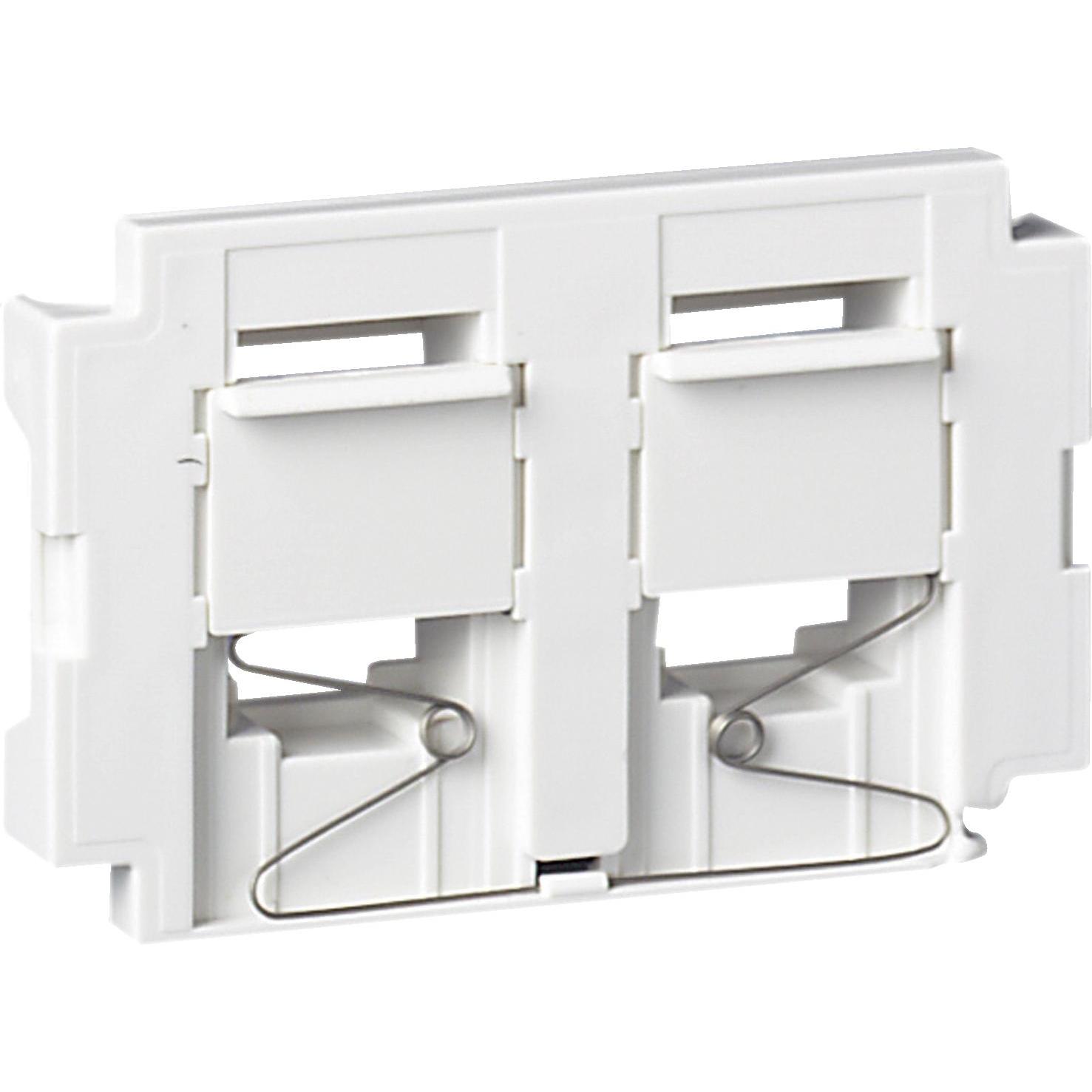 Schneider Electric, Zubehör Schalterprogramm, Thorsman - CYB-DP Montageplatte - 2xKrone K8, PremisNet, Keystone, weiss R...