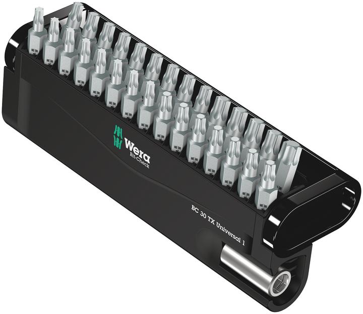 Image du produit Wera Bit-Check 30 TX Universal 1 (Six pans creux TX M20, Six pans creux TX M25, Six pans creux TX M15, Six pans creux TX M30, Six pans creux TX M10, Six pans creux TX M40)