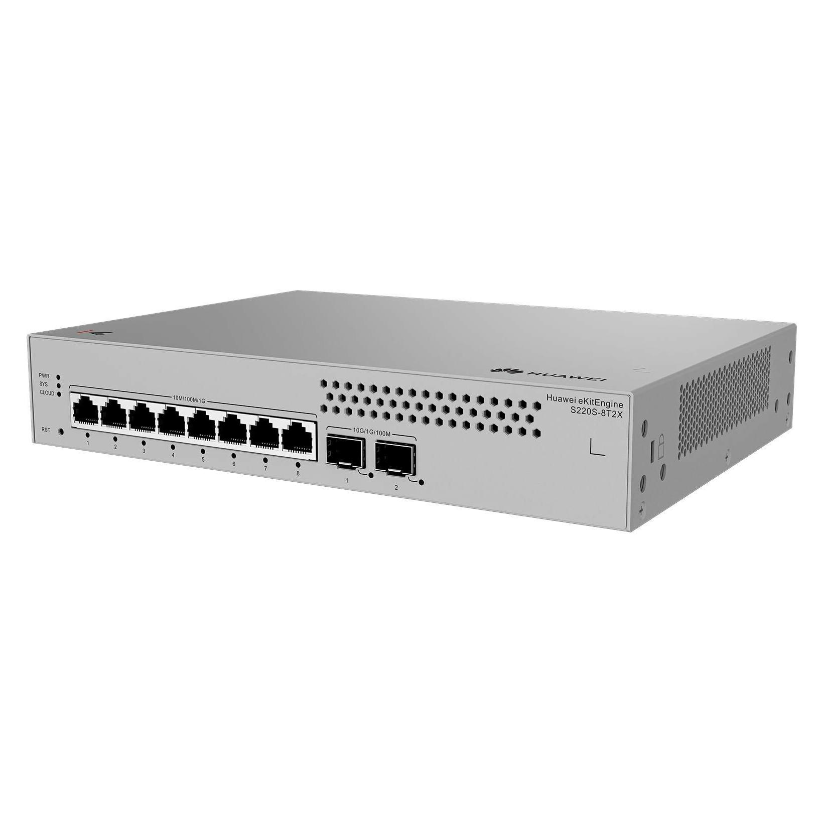 Huawei Data Communication S220S-8T2X S220S-8T2X S220S-8T2X 8x10/100/1000BASE-T ports 2x10GE SFP+ por