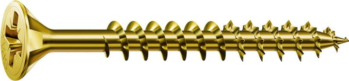 Produktbild Spax Senkkopf Bremsrippen Kreuzschlitz Z1 Vollgewinde Yellox (1000 Schrauben pro Stück)