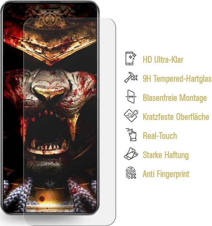 Produktbild Protectorking 2x 3D A++ echtes Tempered 9H Panzerhartglas KLAR (2 Stück, Samsung Galaxy Note 10 Lite)