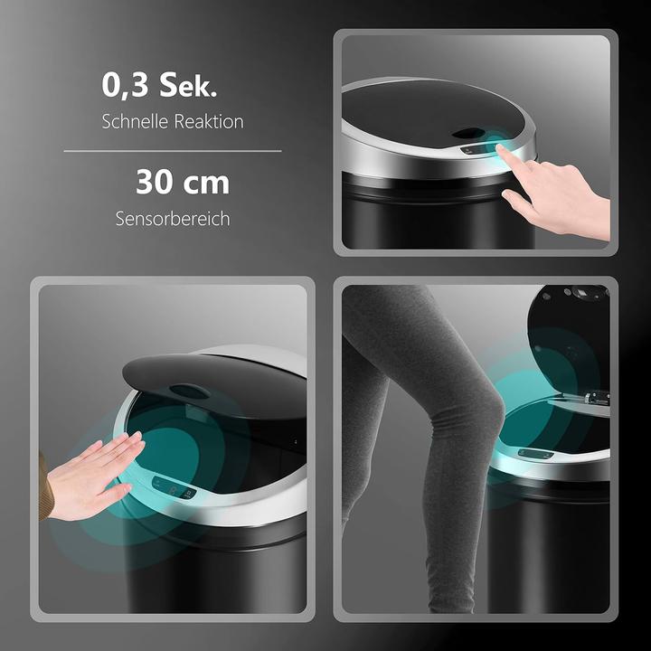 Image du produit Ribelli Poubelle avec capteur, 50L (50 l)