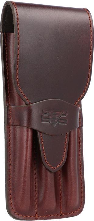 Actual product image Mika Pencil case for 3 pens, saddle leather, brown