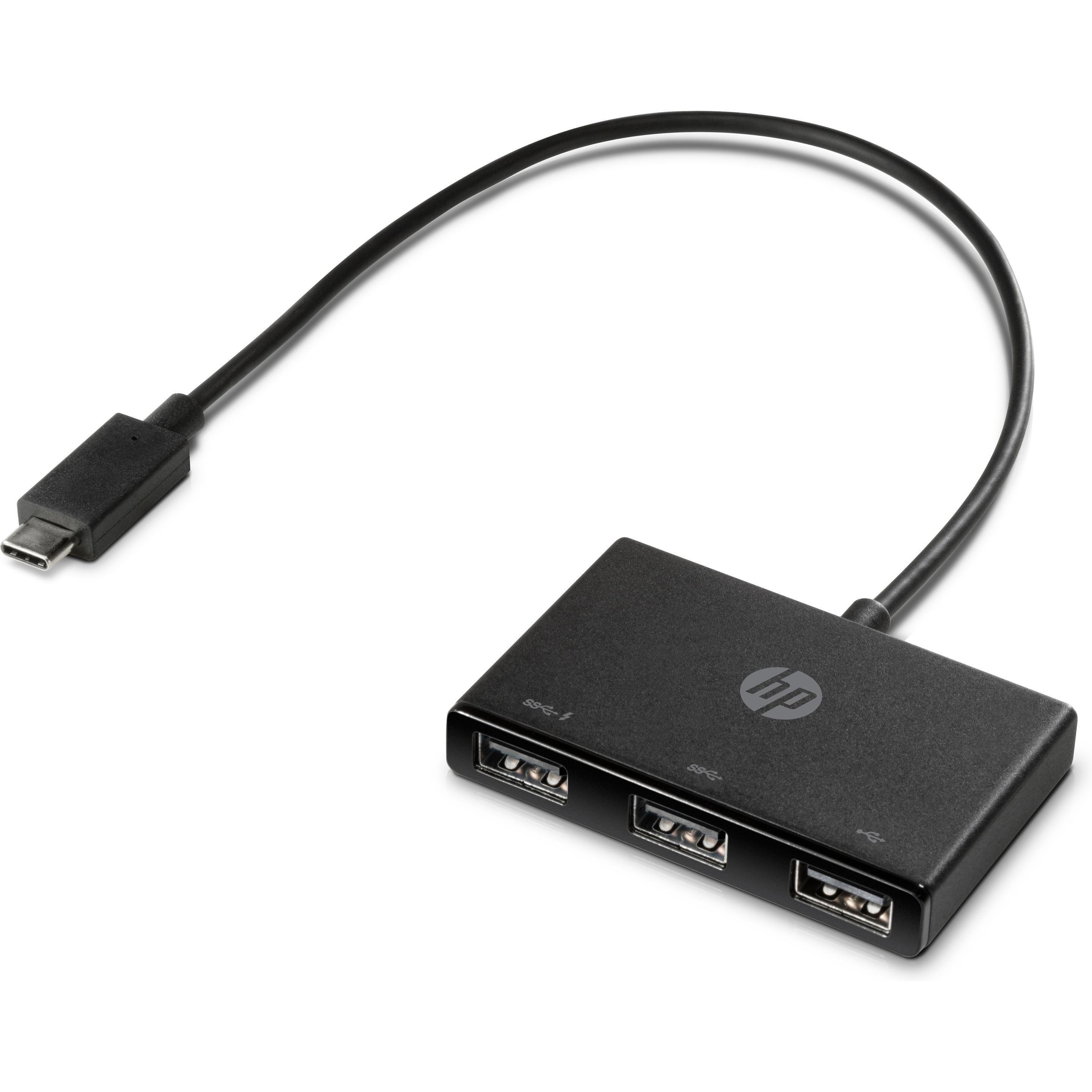 HP Z6a00aa (USB-C, 3 Ports), Dockingstation + USB Hub, Schwarz