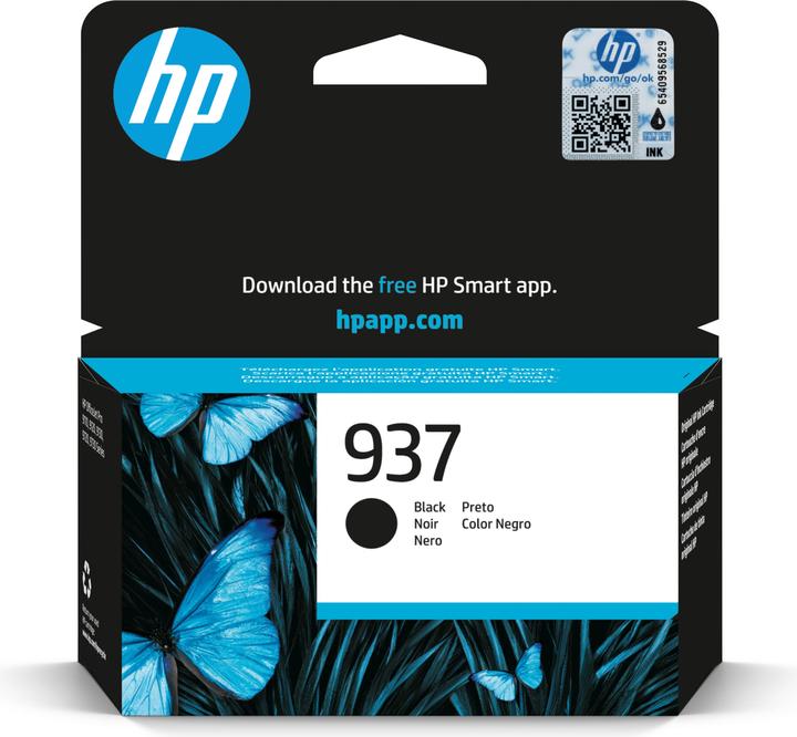 Produktbild HP 937 Cartouche Encre Authentique Noir, 1 pièce(s) (BK)