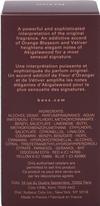 Nährwerte und Zutaten BOSS Eau de Parfum (re) (Eau de Parfum, 30 ml)