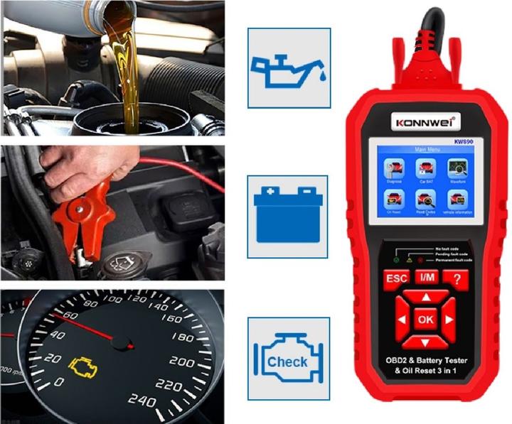 Produktbild Konnwei Fahrzeugdiagnosetool, OBDII-Scanner