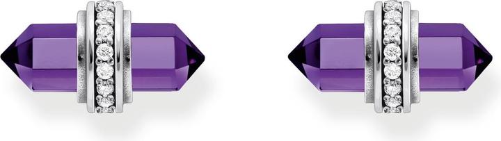 Immagine prodotto Thomas Sabo Orecchini con cristalli di onice viola in argento (Annerito, Argento 925)