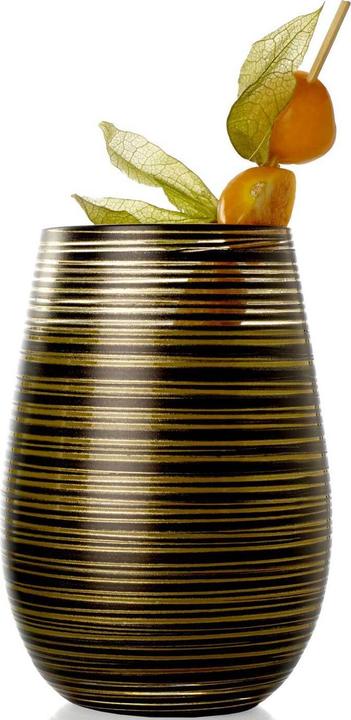 Actual product image Stölzle Twister meets Elements long drink cup 465ml, black-gold (0.47 l, 1 x)