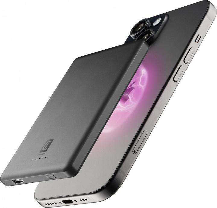 Produktbild Cellularline Cellular Line Power Bank 5000mAh MagSafe Grau (5000 mAh, 20 W, 18.50 Wh)