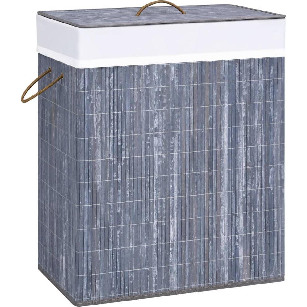 Vidaxl Grau Wäschekorb, Wäschekorb (100 L)