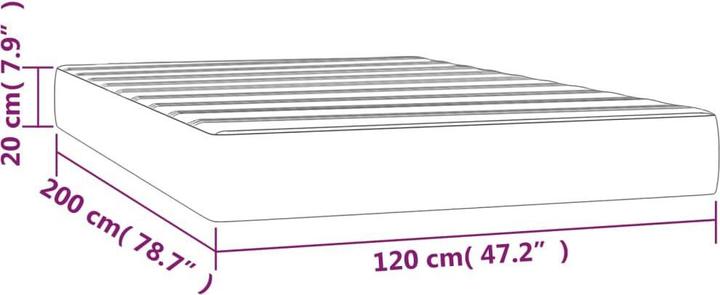 Produktbild VidaXL Moyna (120 x 200 cm, Federkern)