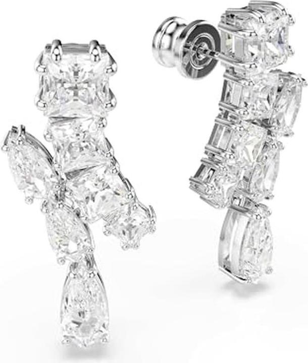 Image du produit Swarovski Matrix Drop Boucles d'oreilles Différentes tailles Blanc (Métal Swarovski)