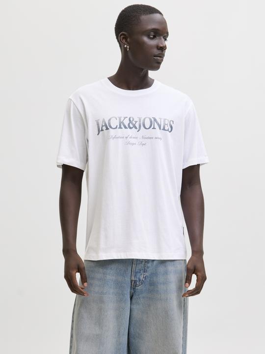 Produktbild Jack & Jones Jjdevin Daytona Print Tee Ss Crew Ln (M)