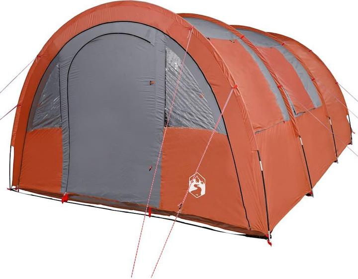 Produktbild vidaXL Campingzelt 4 Personen & Orange 483 x 340 x 193 cm 185T Taft (Tunnelzelt, 12.90 kg, 4 Personen)