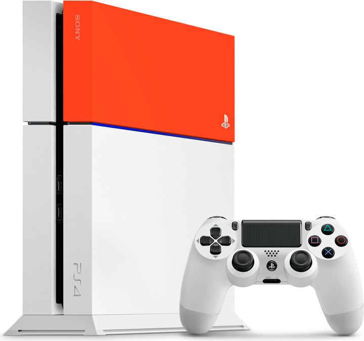 Sony Couverture de disque dur Playstation 4 (orange fluo)