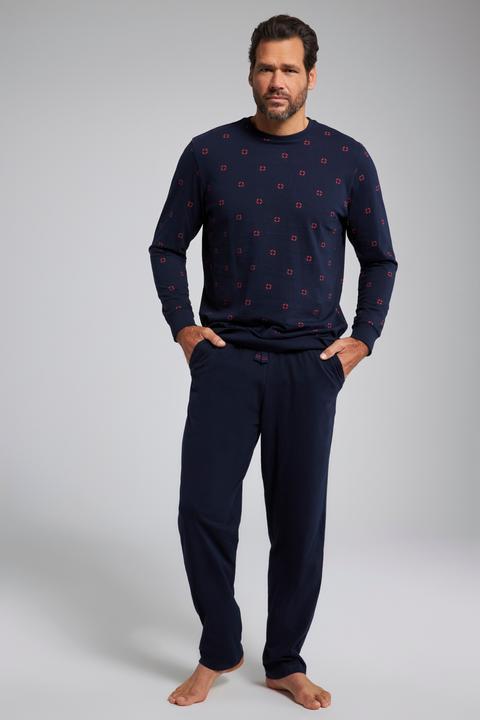 Produktbild JP1880 Schlafanzug, Bauchfit, Zweiteiler, Longsleeve, elastischer Saum, lange Hose (5XL)