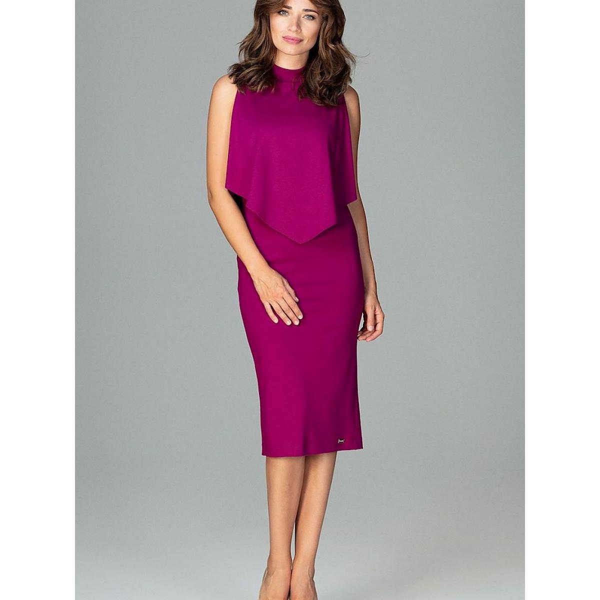 Lenitif, Damen, Kleider, Cocktailkleid, Violett, (XL)