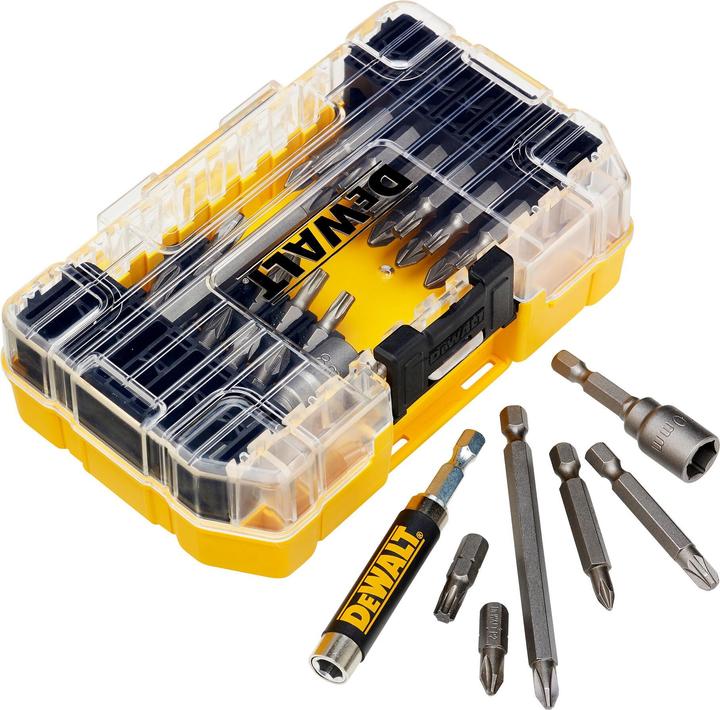 Actual product image DeWalt nozzle set 40 pcs (DT70702QZ) (Cross Phillips PH M1, Cross Phillips PH M2, Cross Phillips PH M3, Cross Pozidriv PZ M2, Cross Pozidriv PZ M3, Hexagon socket TX M10, Hexagon socket TX M15, Hexagon socket TX M25, Hexagon socket TX M30)