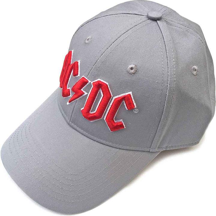 Actual product image AC/DC ACDC Red Logo Grey Baseball Cap