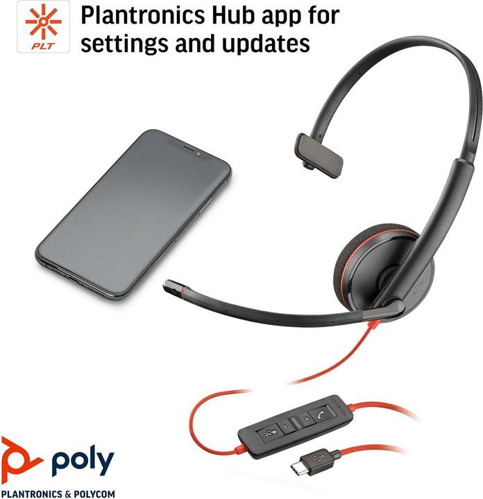 Produktbild Poly Blackwire 3210 (Kabelgebunden, USB-C)
