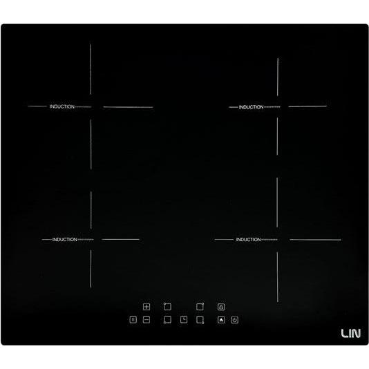 LIN Induktionskochfeld LI-A23511 4 Zonen 7400 W Schwarz, Kochfeld, Schwarz