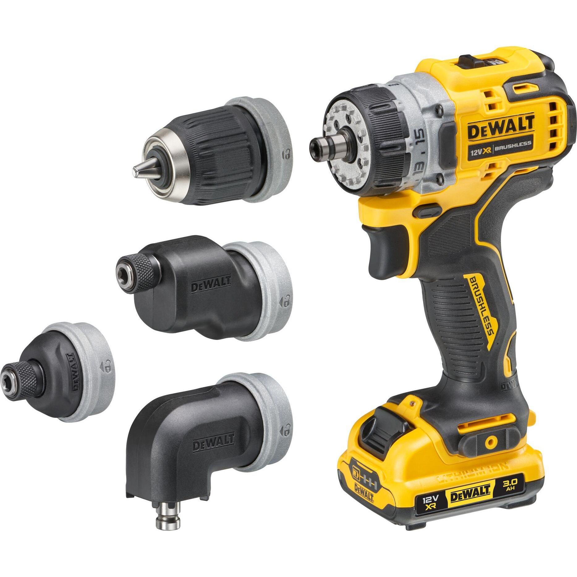 DeWalt, Bohrmaschine + Akkuschrauber, DCD703L2T-QW (Akkubetrieb)