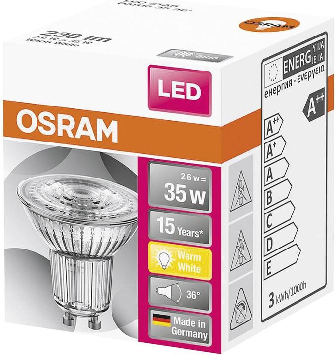 Produktbild Osram Led Star Par16 (GU10, 2.60 W, 230 lm, 1 x, F)