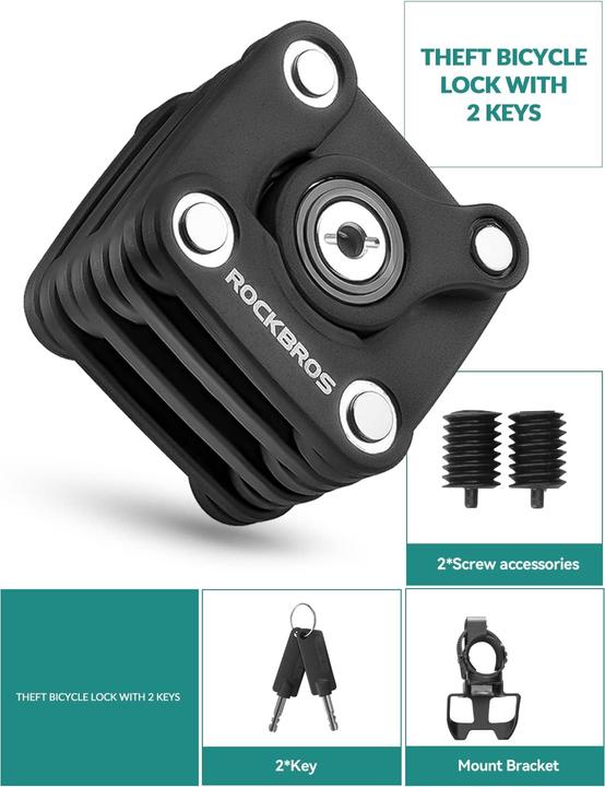 Image du produit Rockbros Fahrradschloss faltbar (70 cm)