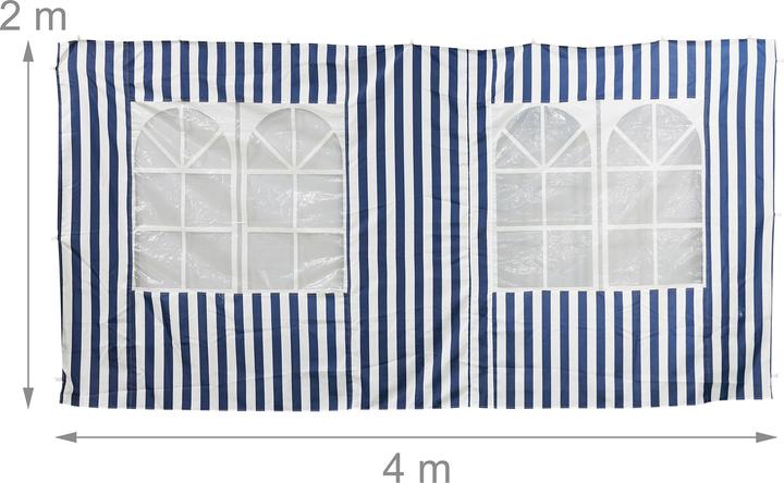 Actual product image Relaxdays 3x Pavilion side wall (10 cm, 400 cm)