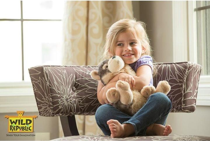 Actual product image Wild Republic Plush Wolf Cuddlekin (30.48 cm)