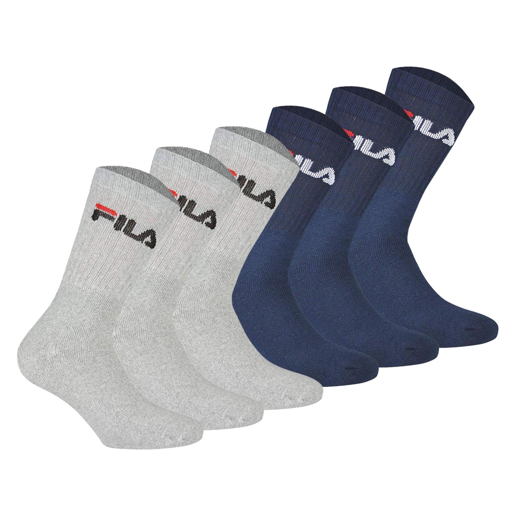 Fila, Damen, Socken, Socken Sportlich Stretch, Mehrfarbig, (6er Pack, 39 - 42)