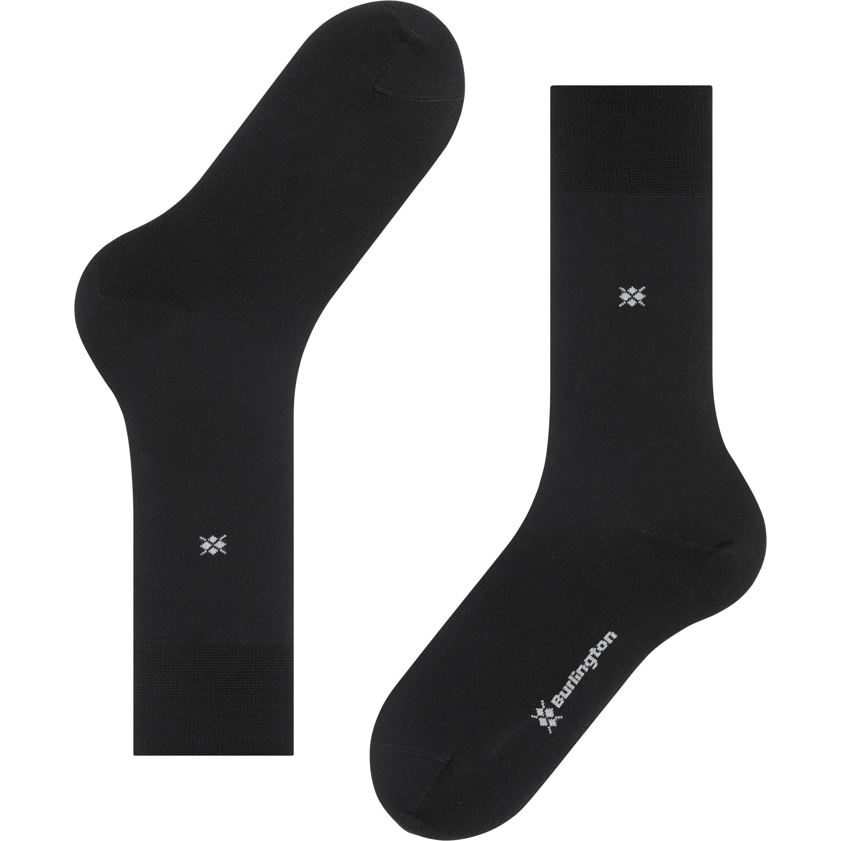 Thumbnail - Burlington, Herren, Socken, Dublin So, Schwarz, (Einzelpack, 40 - 46)