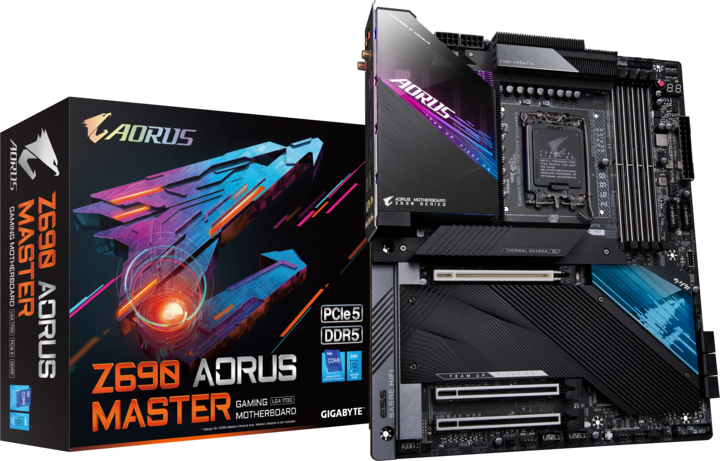 Immagine prodotto Gigabyte Z690 Aorus Master (LGA 1700, Intel Z690 (DDR5), E-ATX)