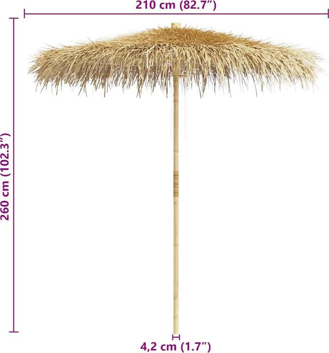 Immagine prodotto vidaXL Sonnenschirm (2.10 m)