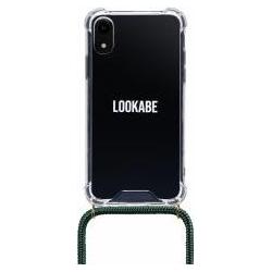 Lookabe Necklace iPhone Xr gold green loo014, Handykette, Gold