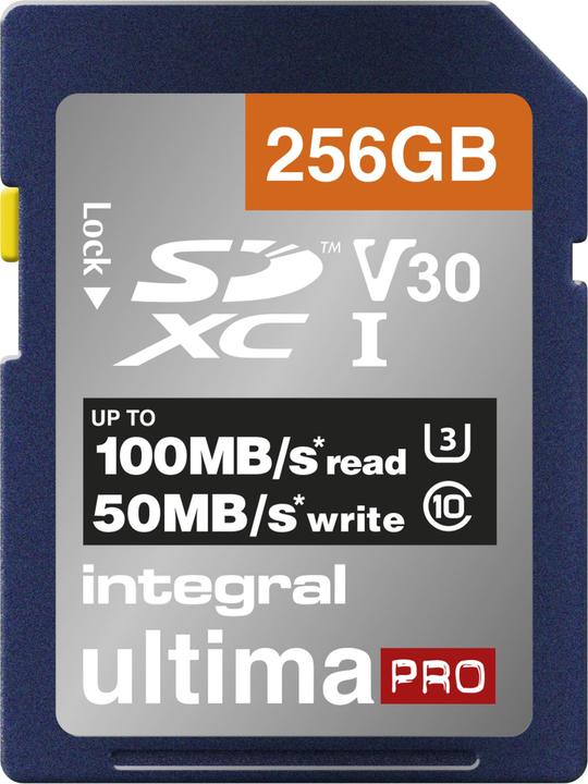 Productafbeelding Premium SD-kaarten met hoge snelheid (SDHC/XC) passen perfect bij je DSLR, digitale camera, ca (256 GB, SDXC, U3, UHS-I)
