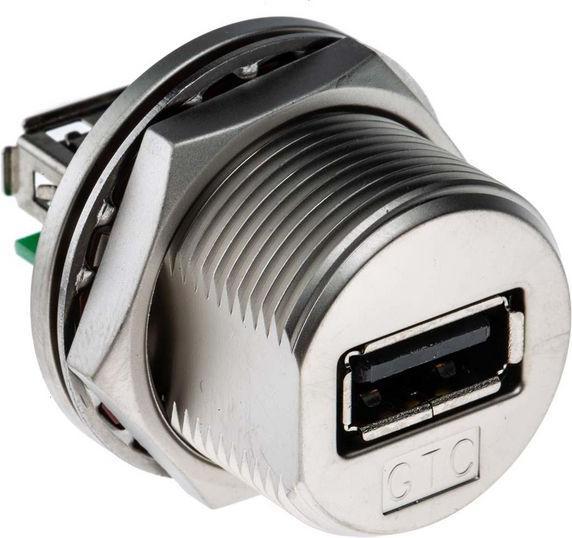 Produktbild RS PRO USB-A Metal C4 Panel Jack Screw