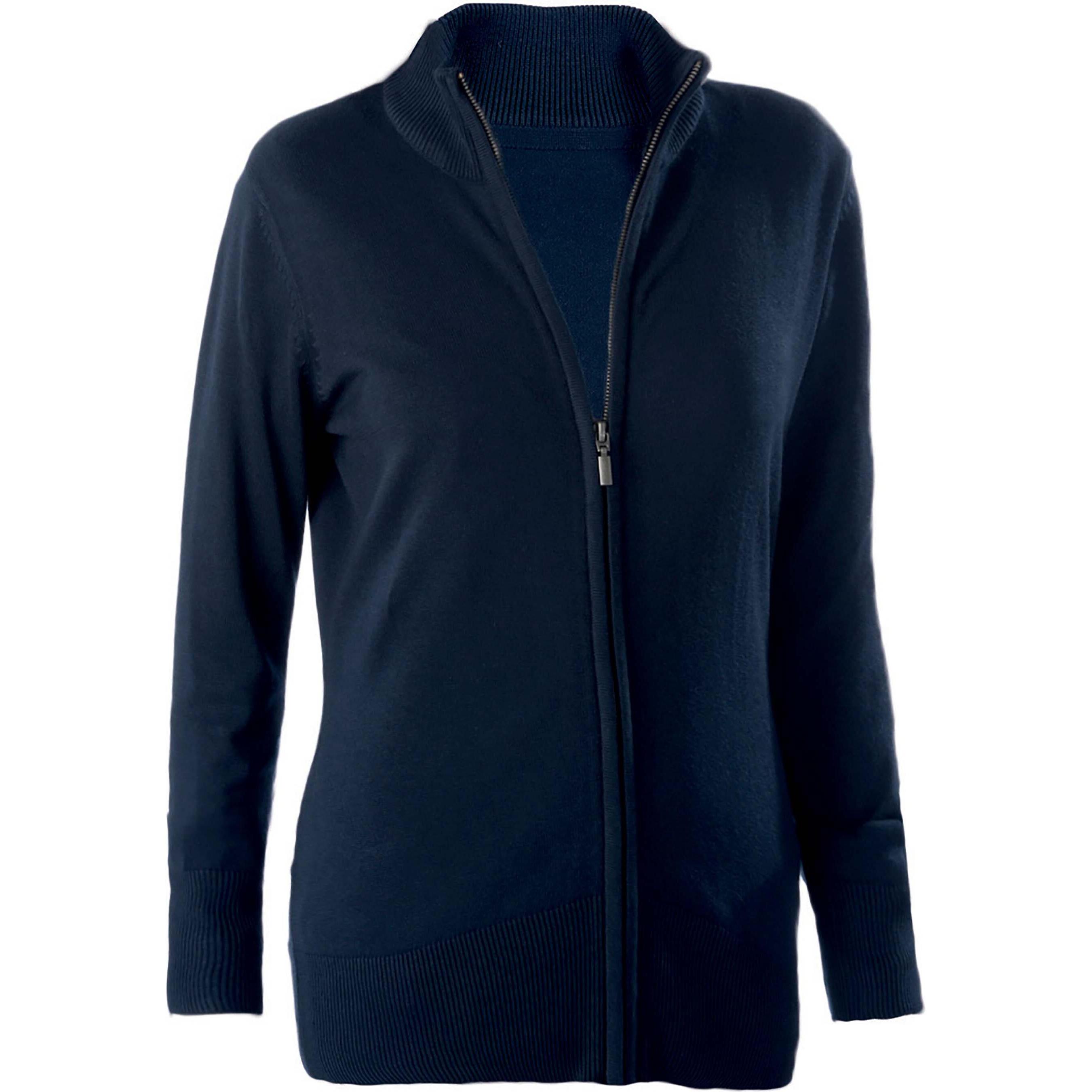 Kariban, Damen, Pullover, Damen Zip-Cardigan, Blau, (S)