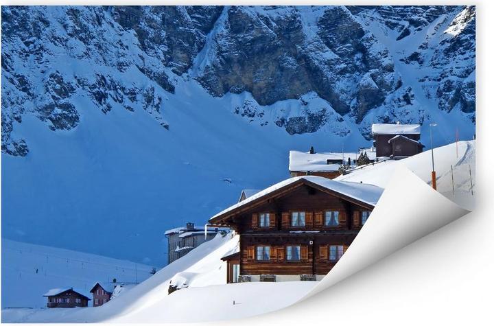 Immagine prodotto Trenddeko Casetta di vacanza nelle Alpi svizzere (60 x 40 cm)