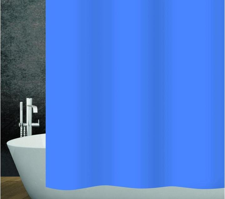 Image du produit Diaqua Rideau de douche textile Basic - bleu (120 x 200 cm)