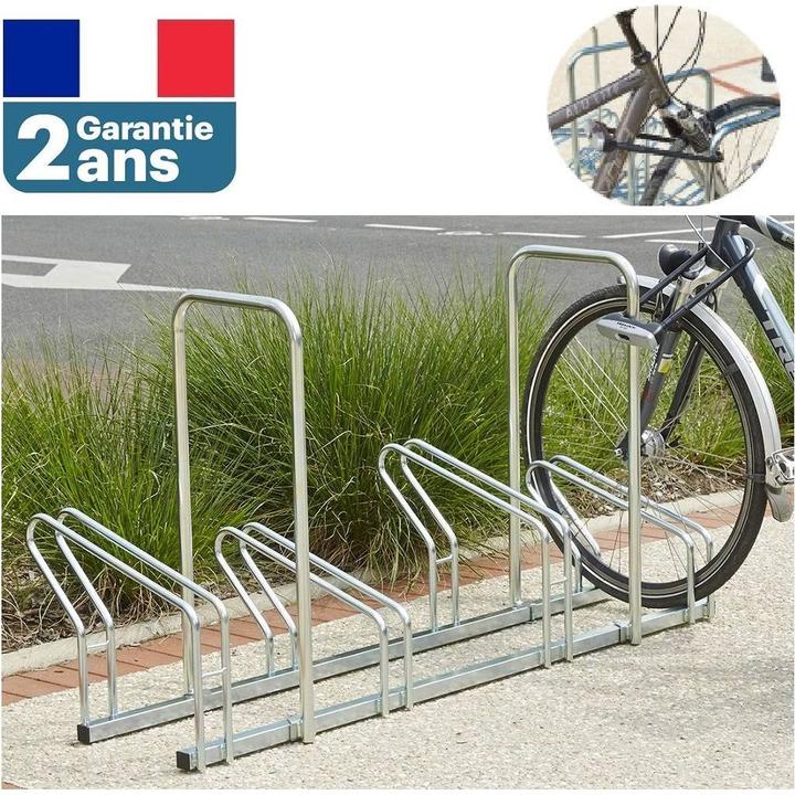 Produktbild Mottez Fahrradständer 4er verzinkt L:146cm,mit Hoch-/Tiefstellung