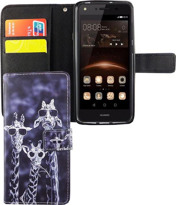 Produktbild König Design Schutz Handy Hülle für Huawei Y5 II Case Cover Tasche Wallet Etui Handyhülle Neu (Huawei Y5 II)
