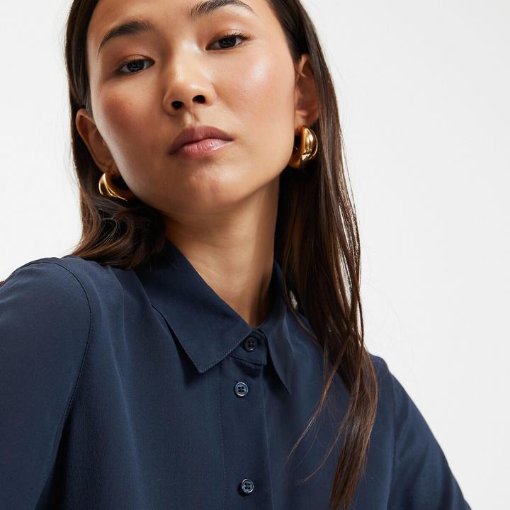 Actual product image La Redoute Collections Silk blouse with long sleeves (34)