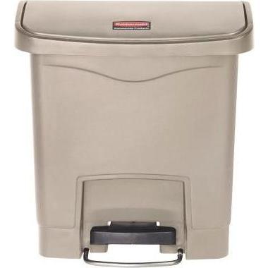 Rubbermaid Tretabfallsammler, Abfalleimer, Beige
