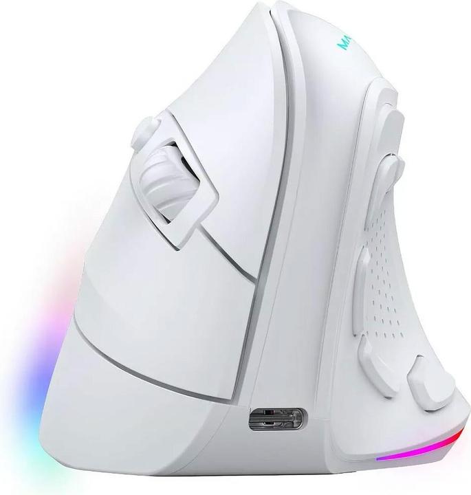 Image du produit Mars Gaming Souris Sans Fil Gamer Ergonomique Verticale Mm-Sk RGB (Blanc) (Sans fil)
