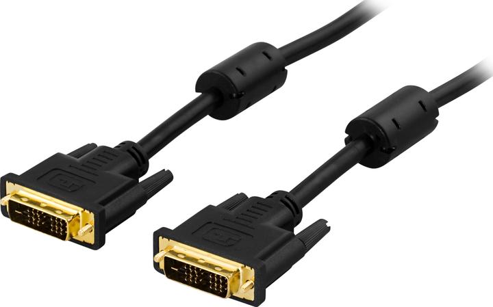 Produktbild Deltaco DVI monitorkabel DVI-D ha till 1m (1 m, DVI)